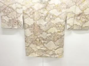 本総絞り　雲に花・七宝模様絵羽道行コート